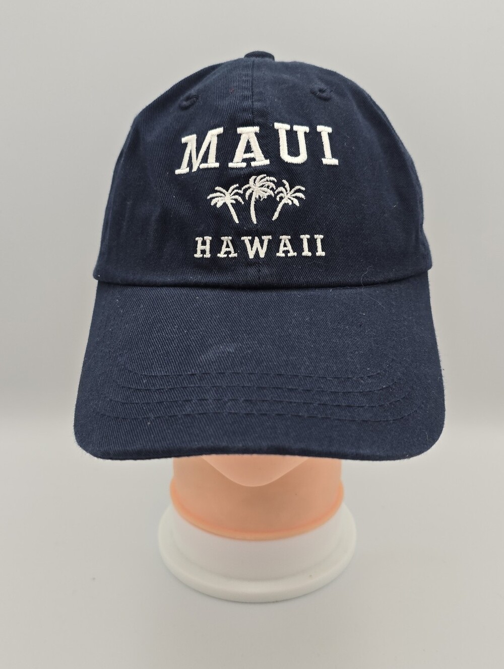 Maui Hawaii Embroidered Navy Blue Adjustable Strapback Hat
